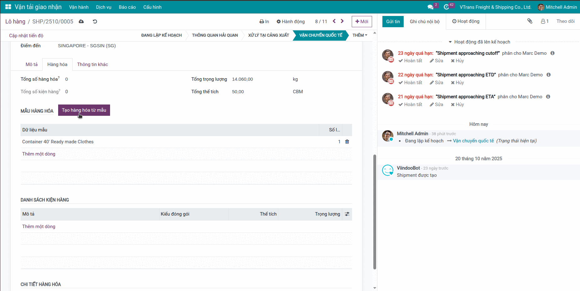 Quản lý hàng hóa