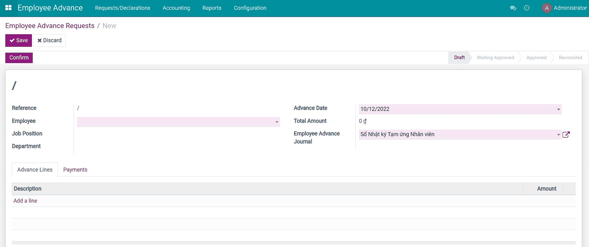 OmniApproval™ - Employee Advance Management