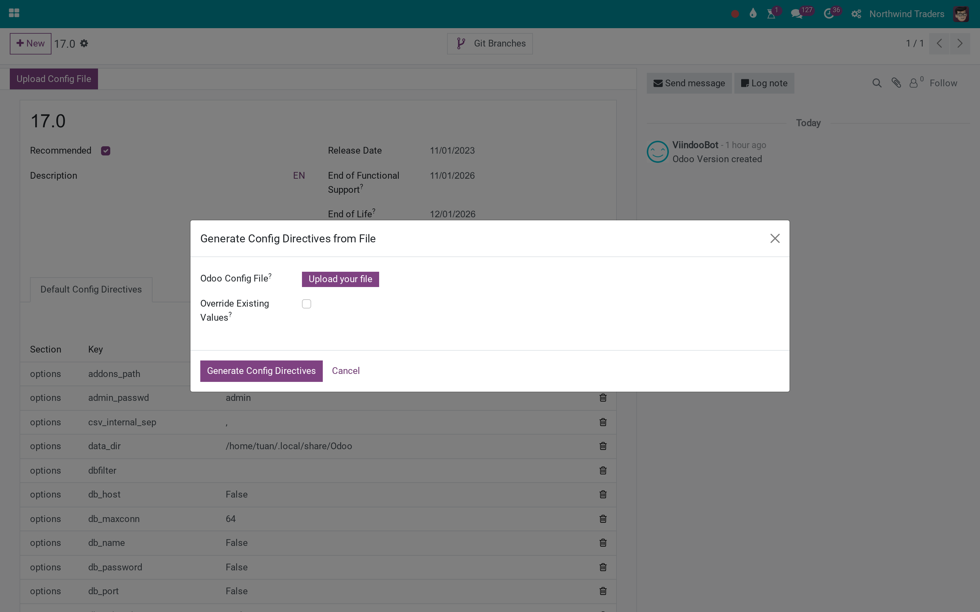 Config file wizard