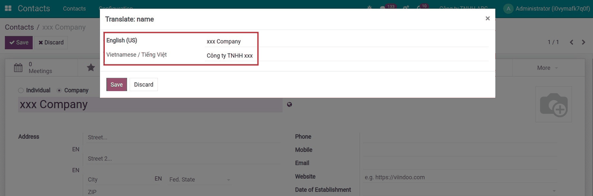 Partner Multilingual Partner Autocomplete