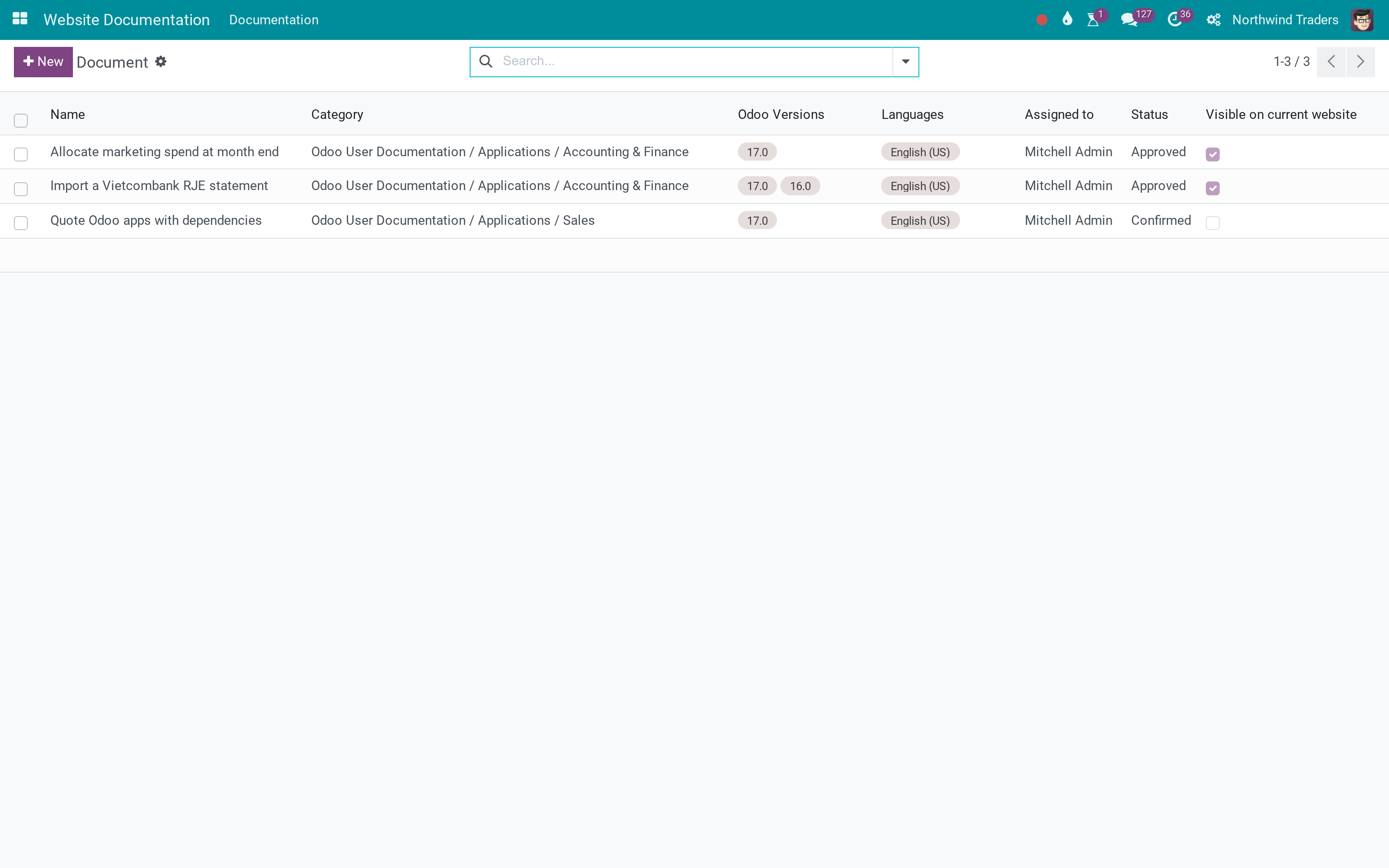 Backend list