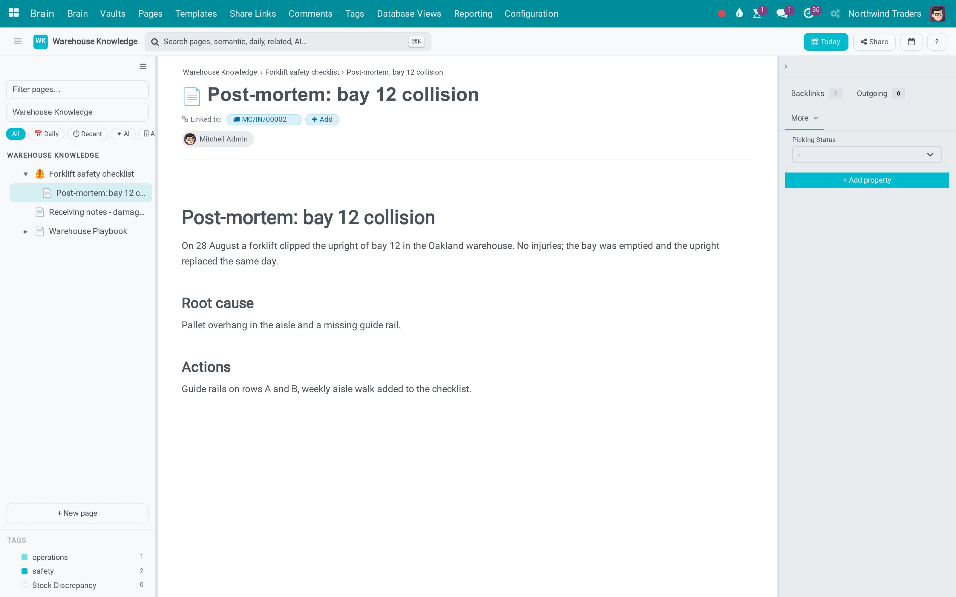 Bay 12 collision