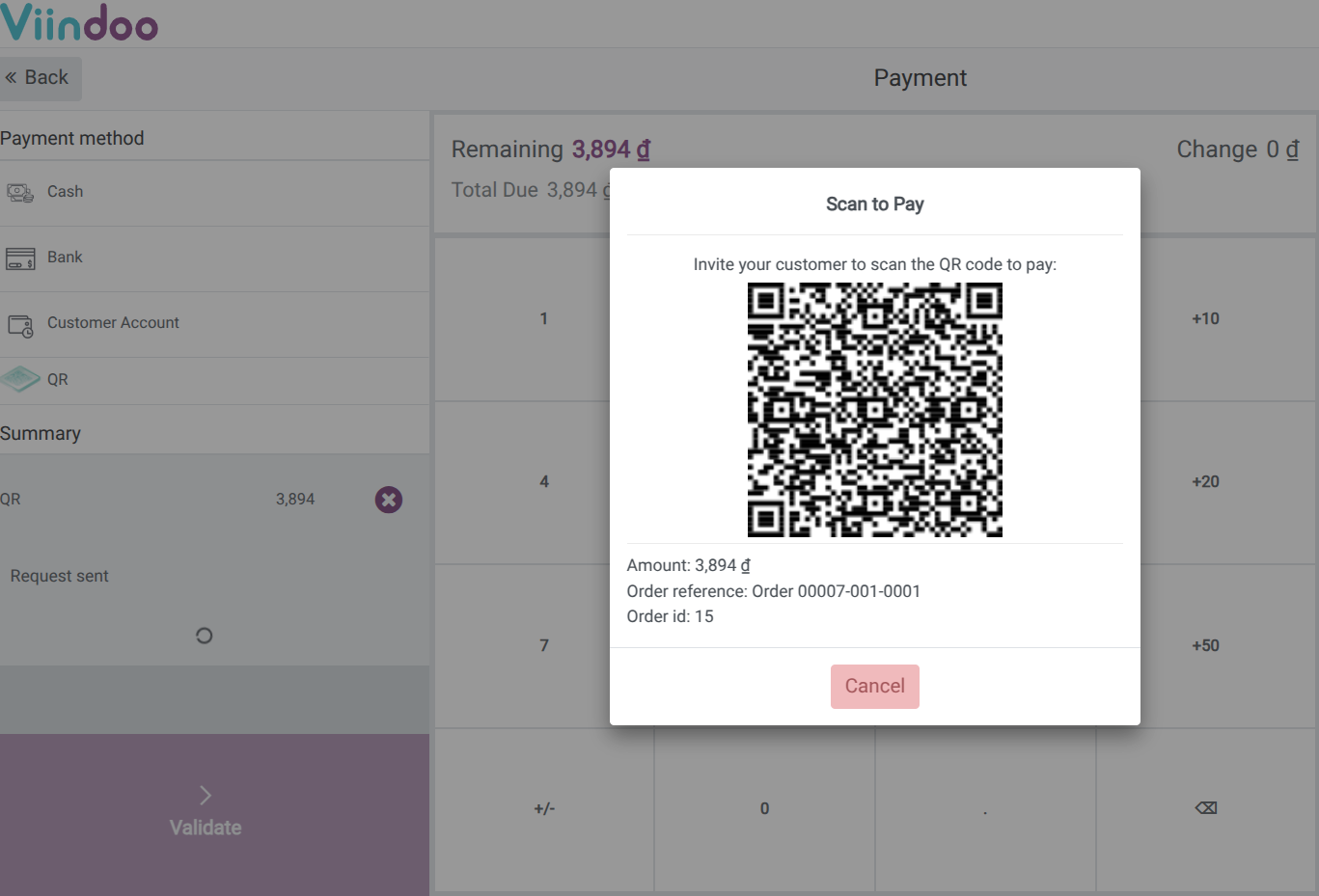 Pos Instant QR Code Generation