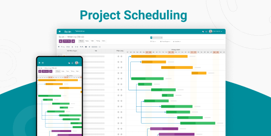 Project Scheduling Gantt screenshot