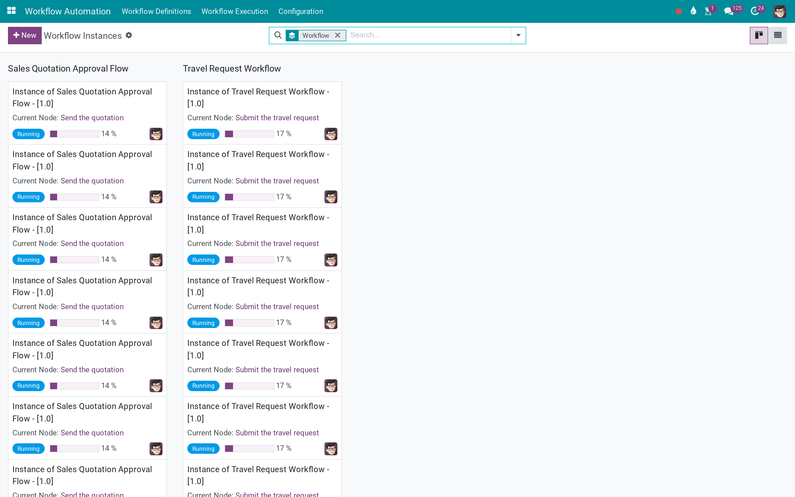 Workflow instances