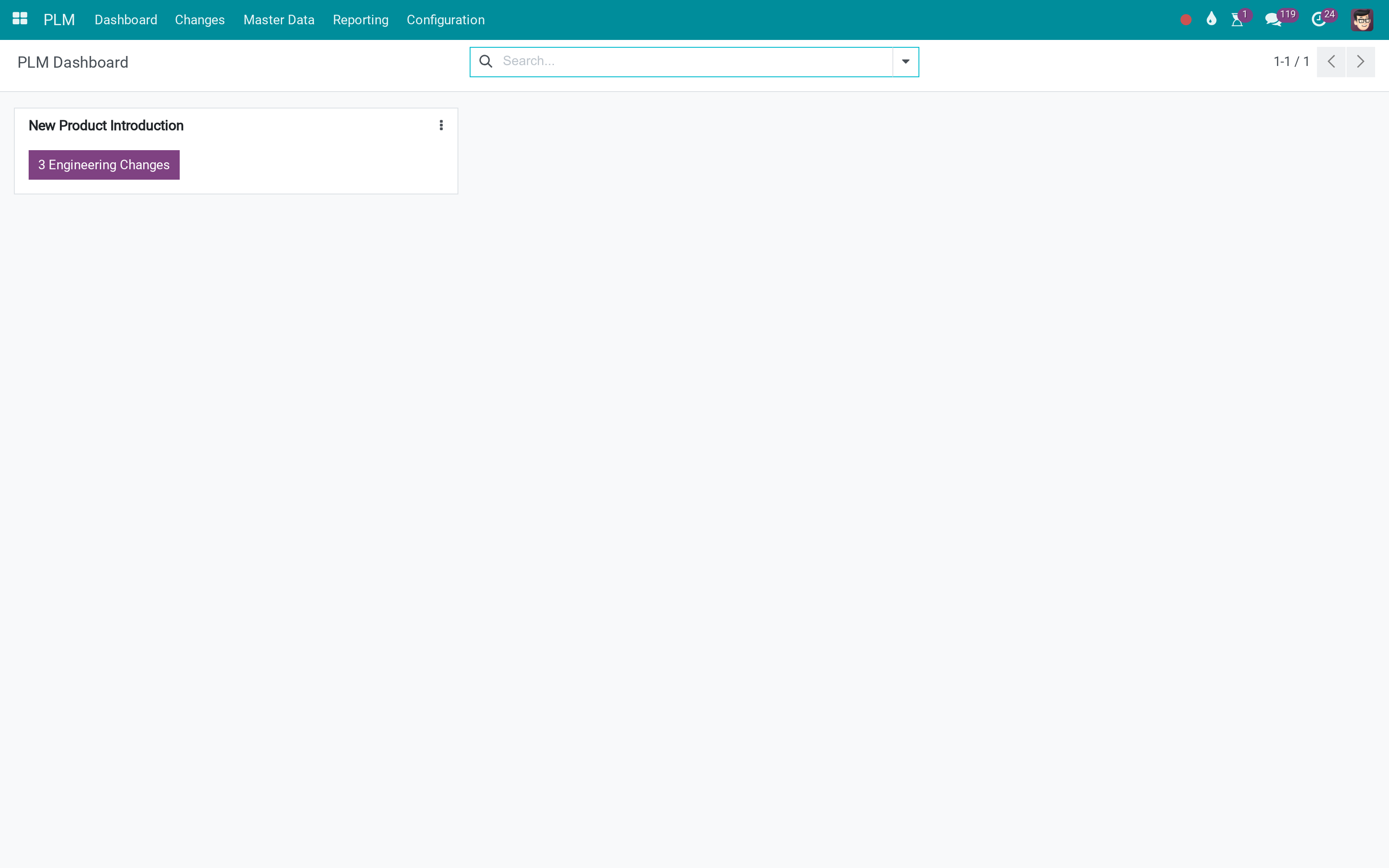PLM dashboard