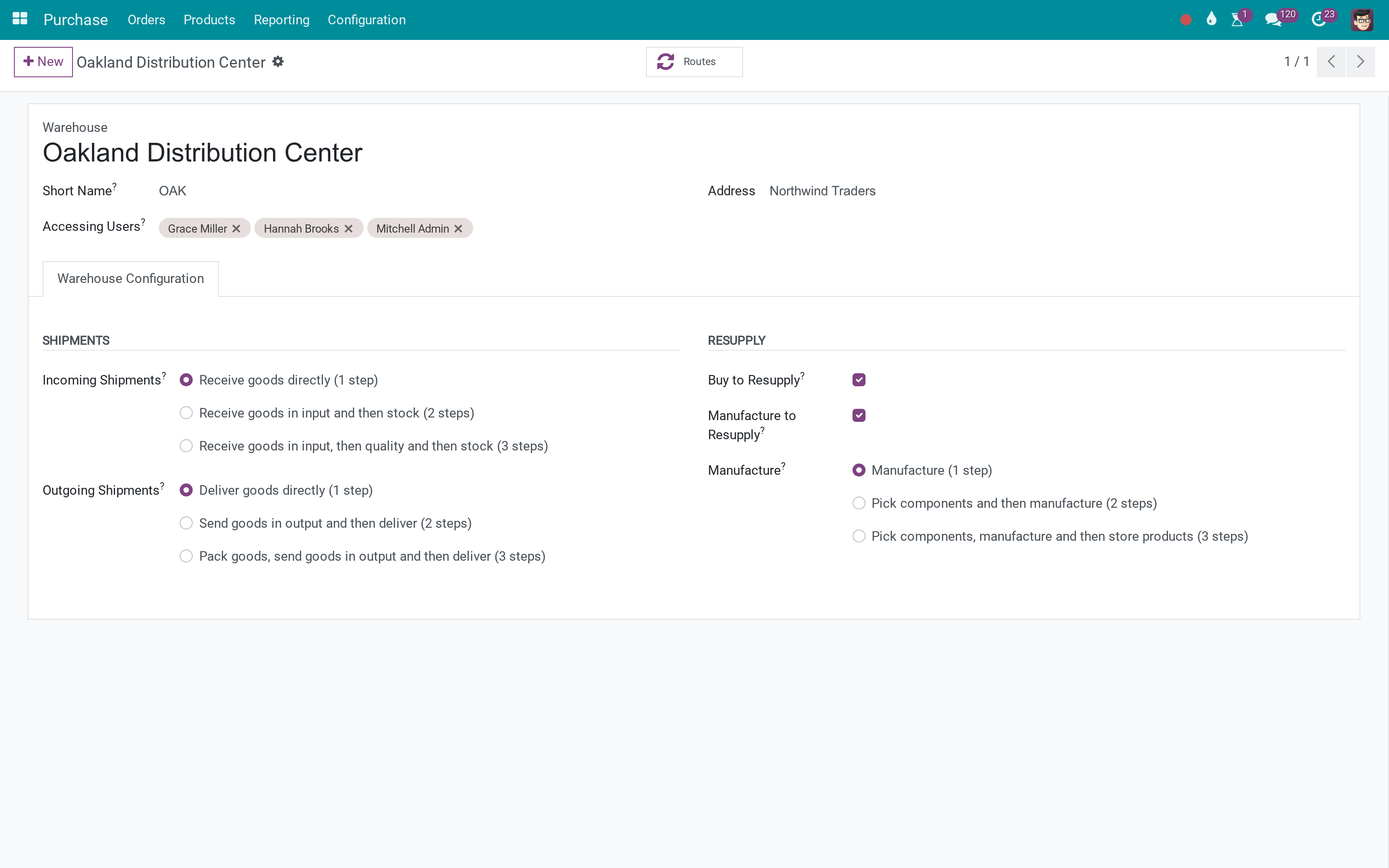 A warehouse