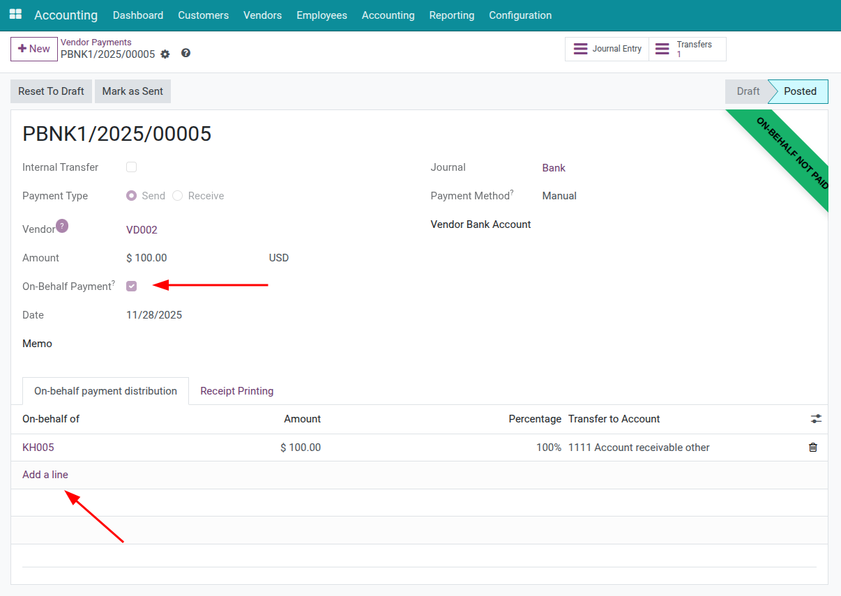 Disbursement vendor