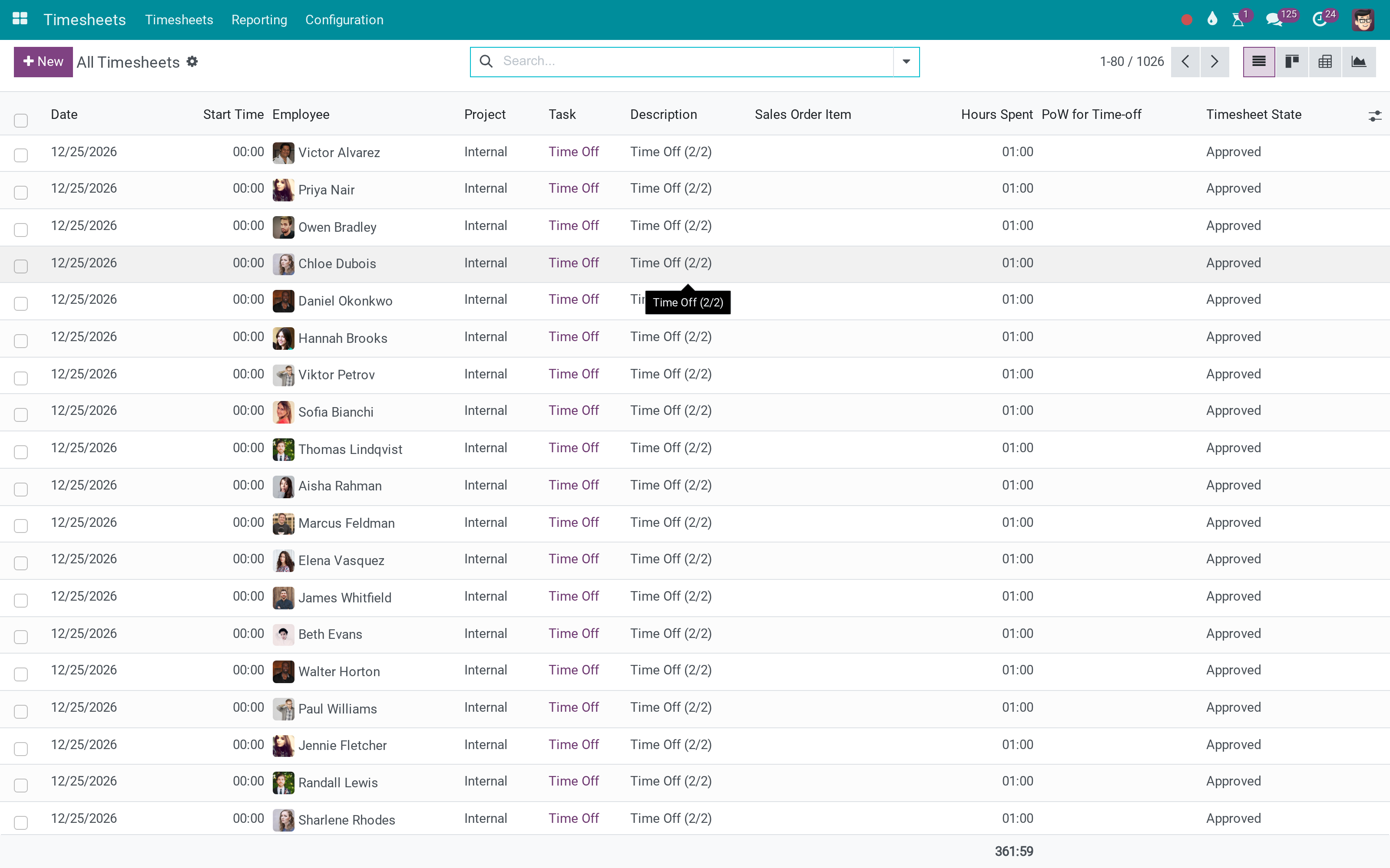 Timesheets
