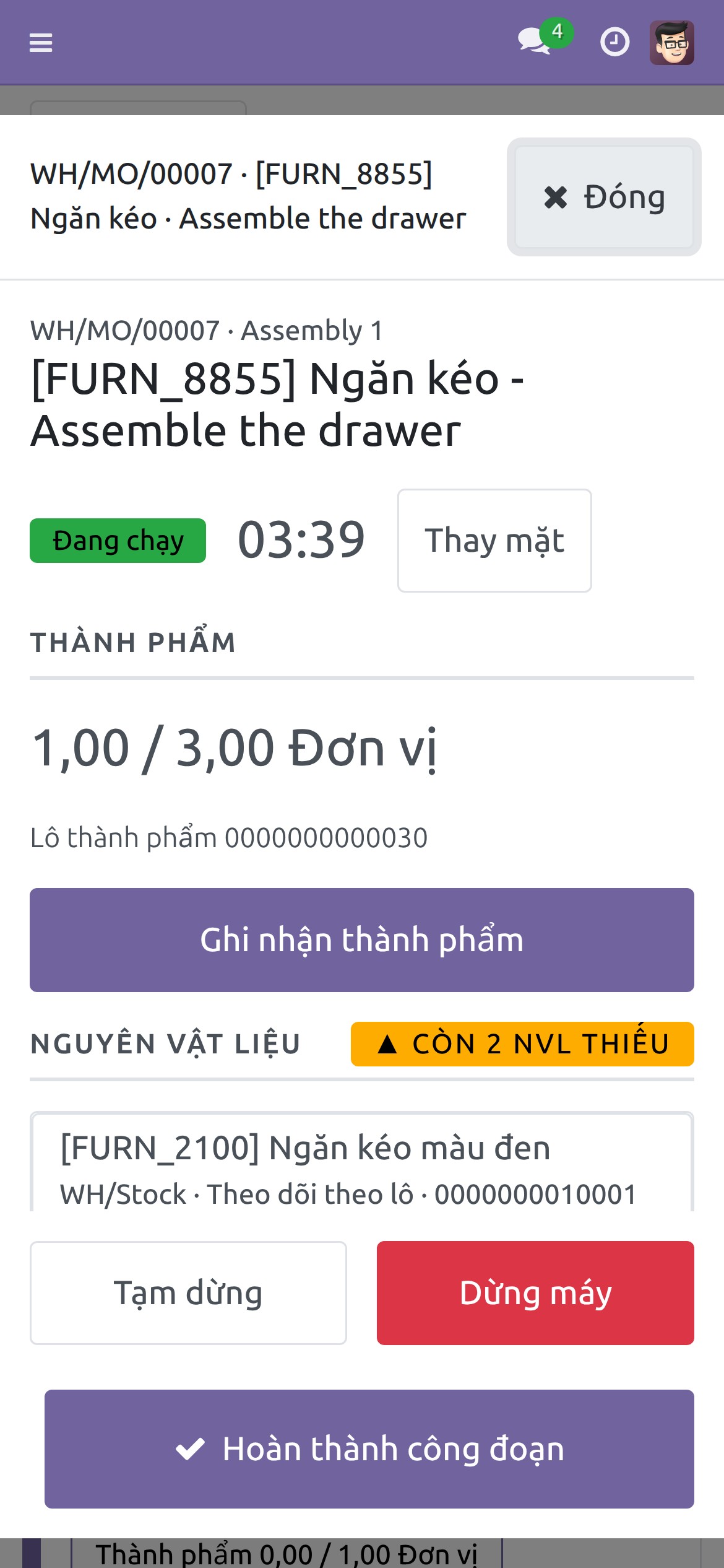 Quét ngay trên điện thoại tại vị trí làm việc