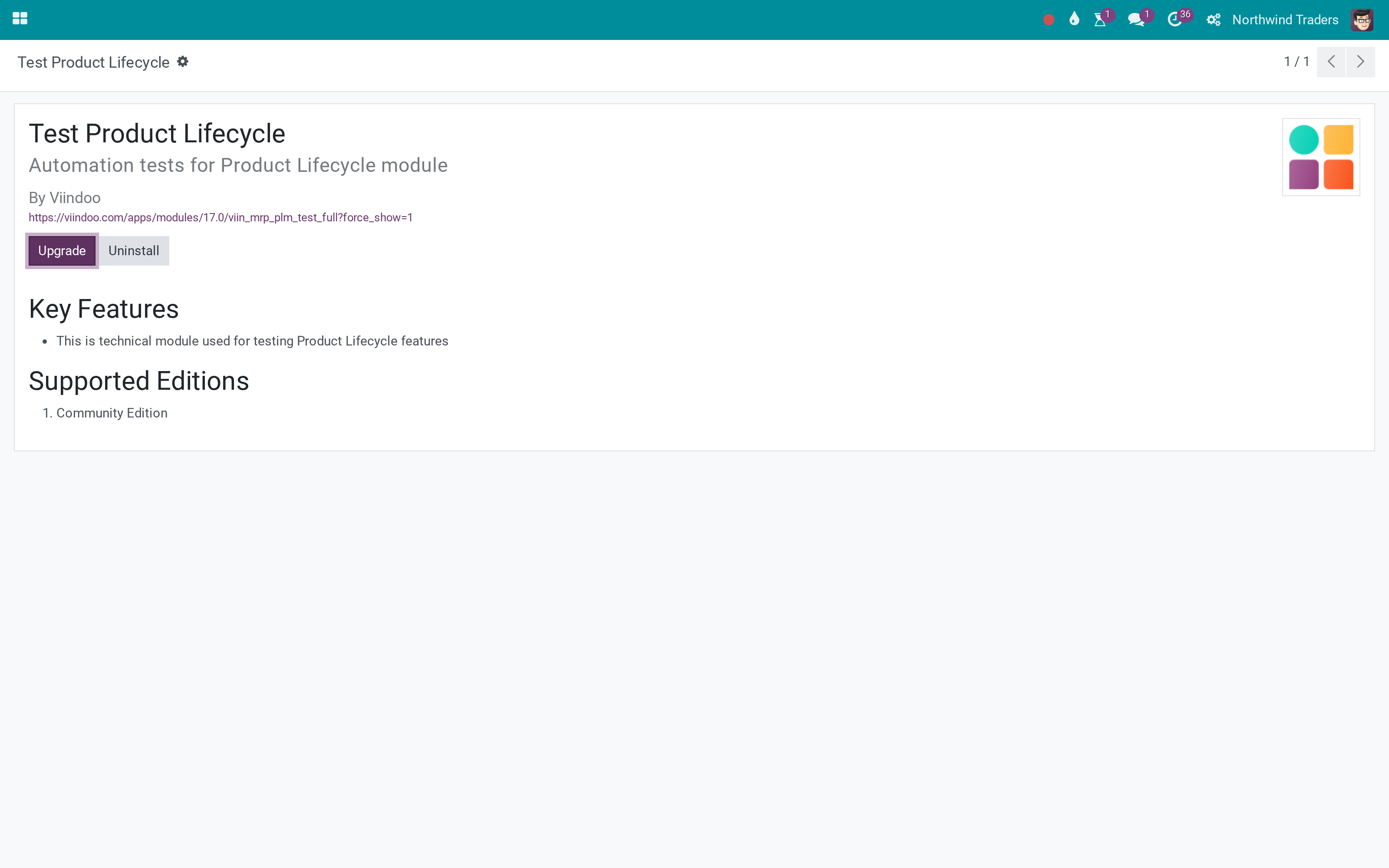 Automated tests for Product Lifecycle with approvals and subcontracting purchases