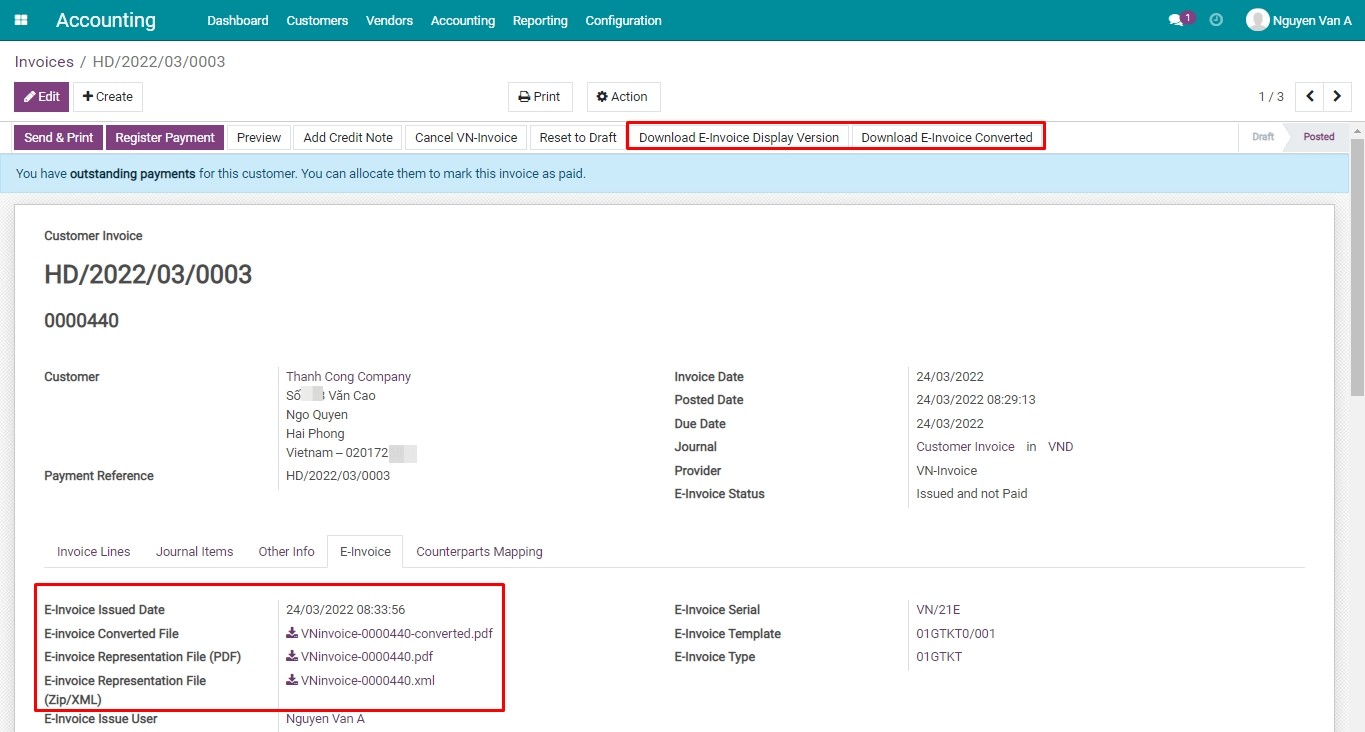 Download the VN-Invoice files