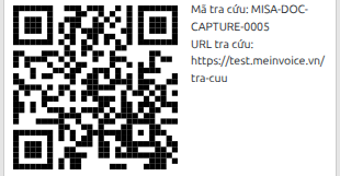 Mã QR, mã tra cứu và đường dẫn tra cứu trên biên lai