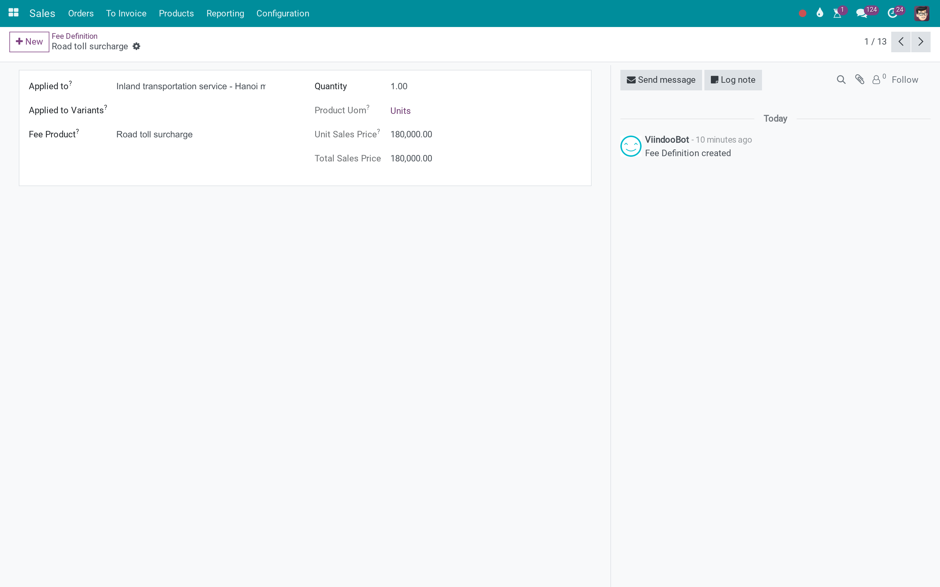 A fee definition