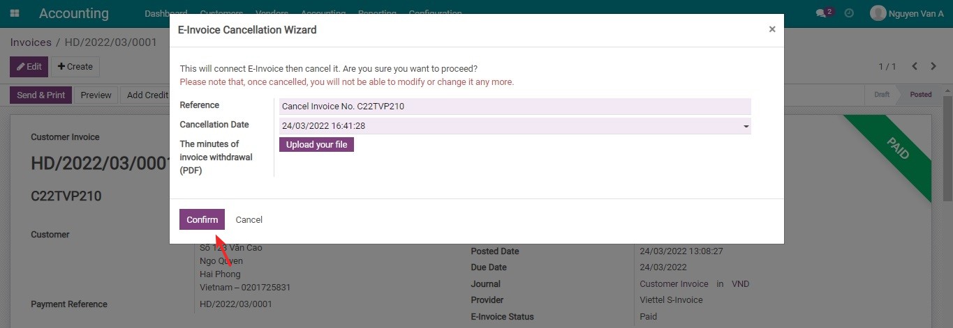 Legacy pre-2025-06-01 S-Invoice still opening the cancel wizard