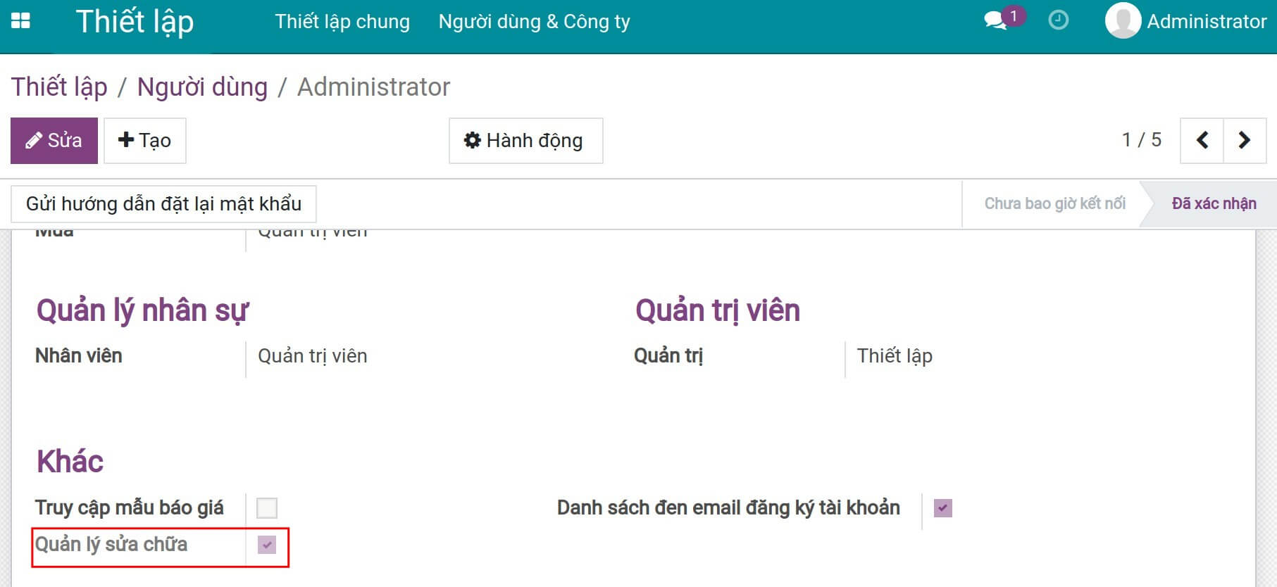 Cấp quyền truy cập