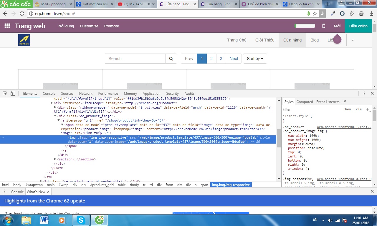 XML(Html) trong odoo 11