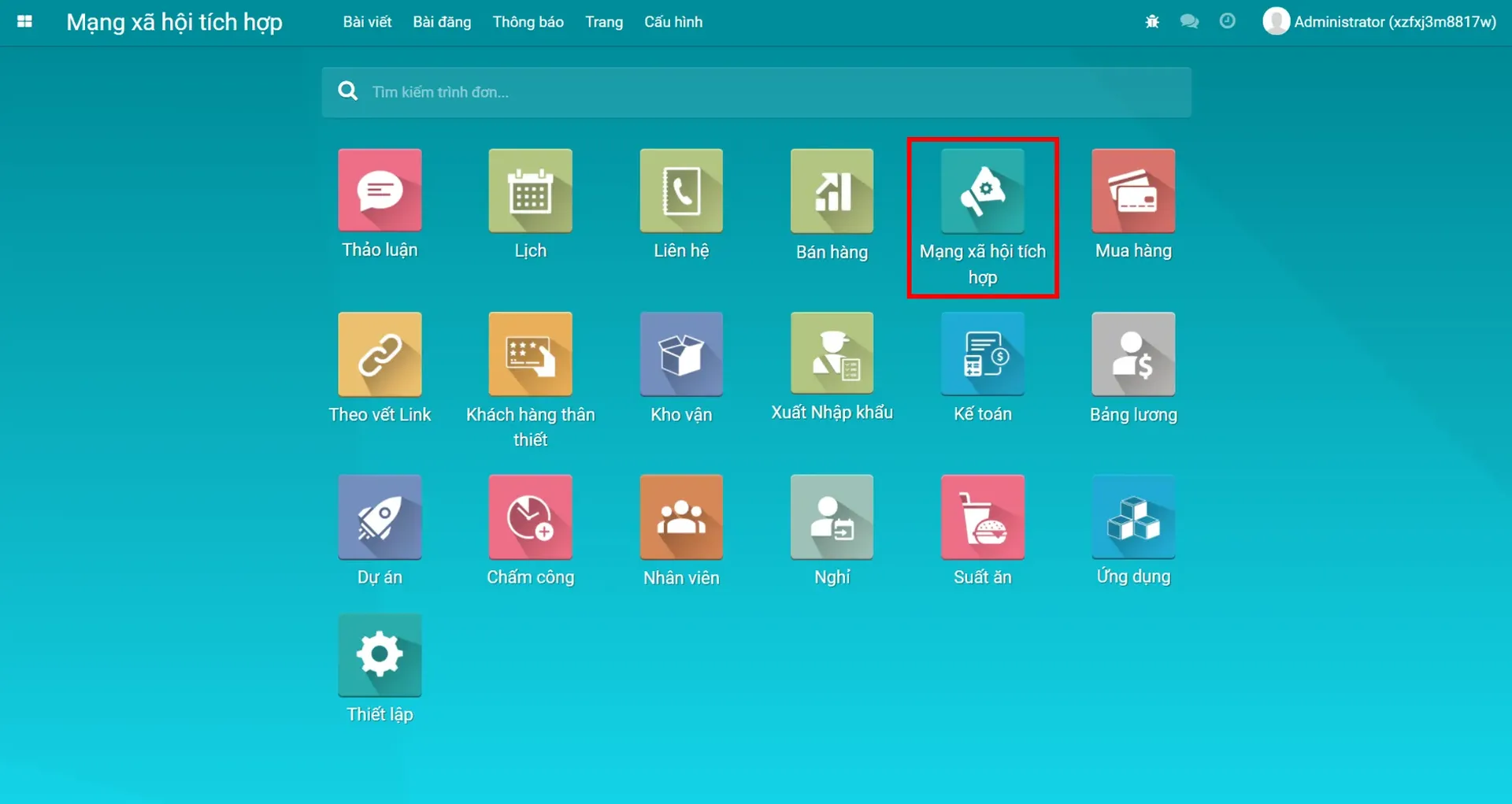Ung dung Social Marketing trong man hinh chinh he thong Odoo ERPOnline Ung-dung-Social-Marketing-trong-man-hinh-chinh-he-thong-Odoo-ERPOnline